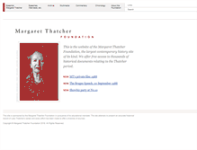 Tablet Screenshot of margaretthatcher.org